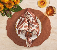 Botanica Napkin  Ivory & Brown Set of 4