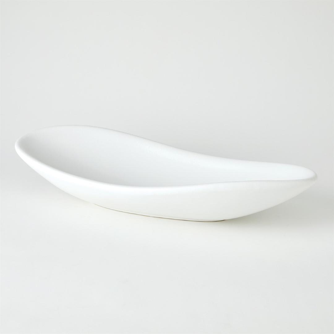 Flagstone Oblong Platter - White.