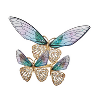 Flutter Napkin Ring Set of 4 - Lilac & Periwinkle