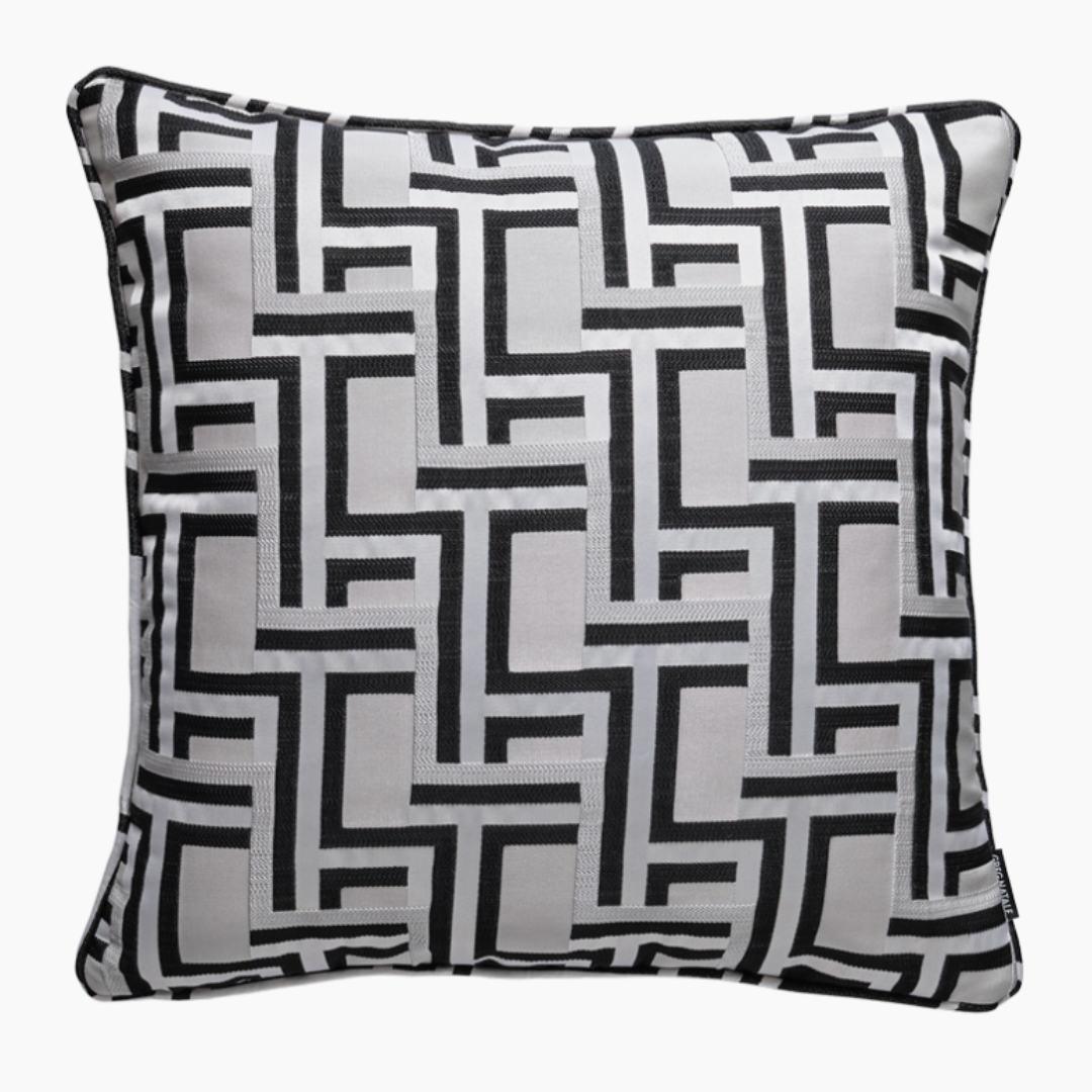 Forbes Pillow - Black & Grey 20 x 20