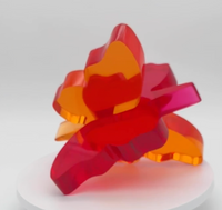 Acrylic Butterfly Sculptures 6" - Set of 2 -