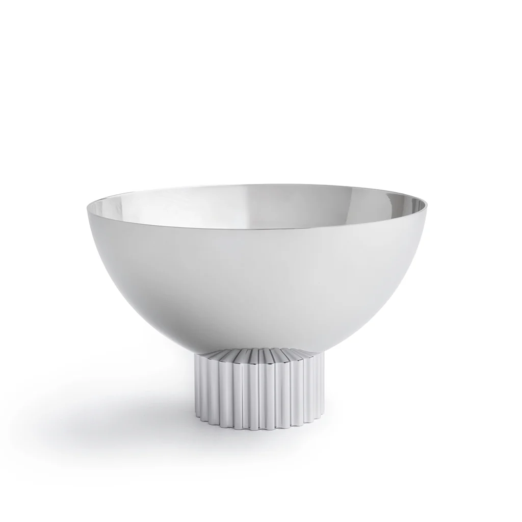 Striations Silver Nut Bowl