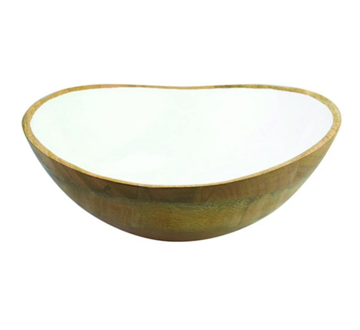 Mayan Wood Bowl White - XLarge