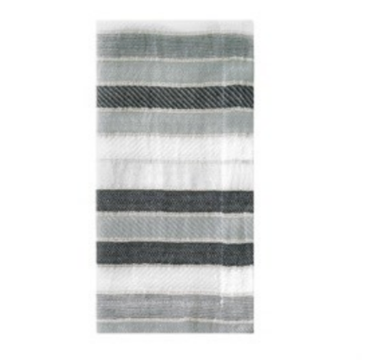 Aegean Stripe Napkin Set of 4 - Black