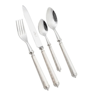 Cable Flatware 5 Piece Setting -Silver Plated