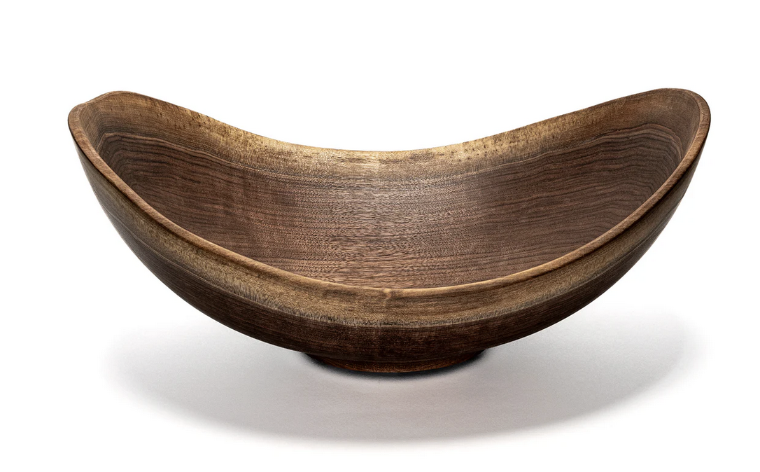 Live Edge (Oval) Wood Bowl Walnut - XXLarge 24"