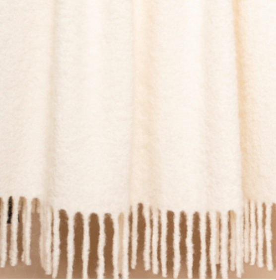 Brushed Boucle Throw -