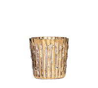 Bamboo Glassware Gold Set of 4 -
