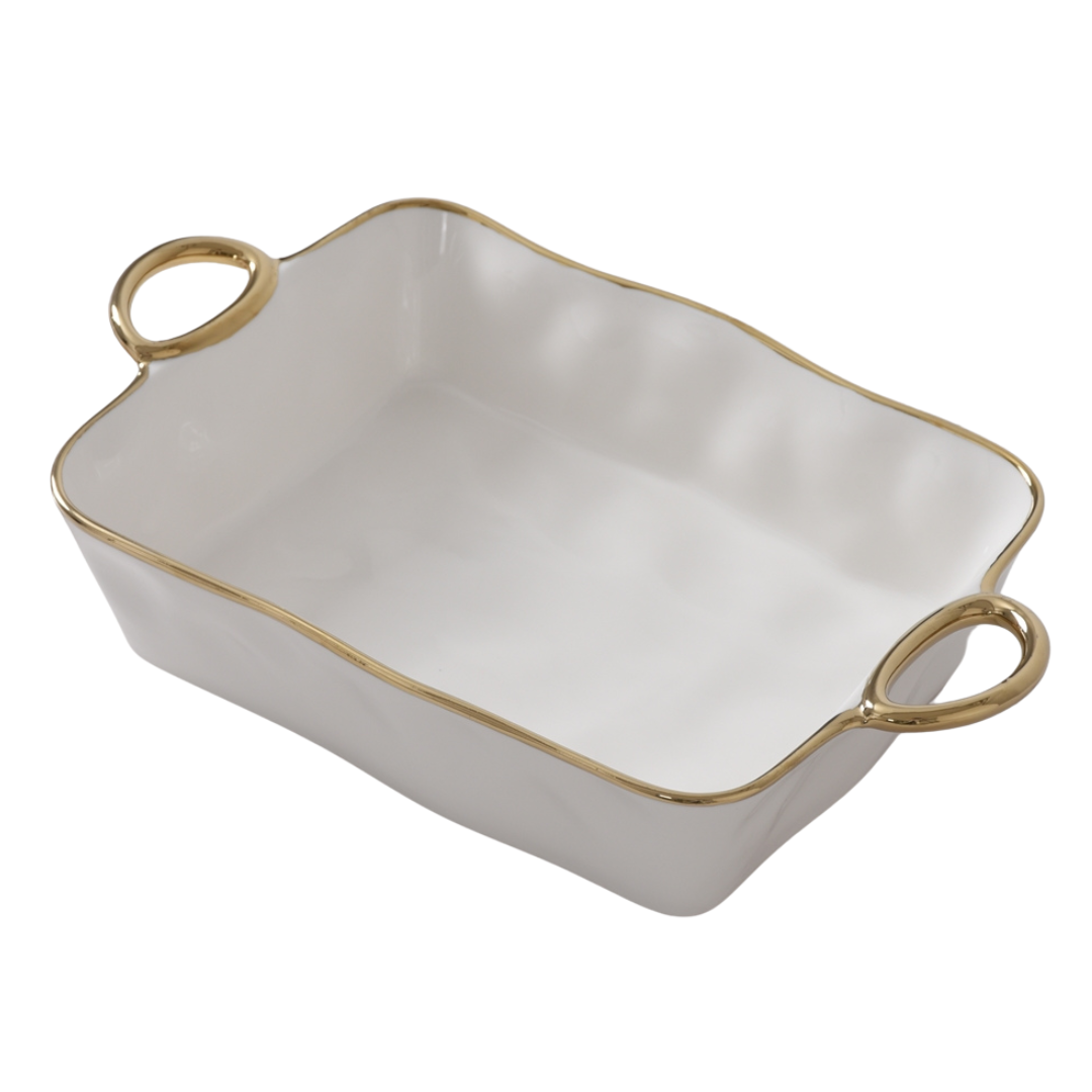 Golden Handle Rectangle Baking Dish – Current Home NY