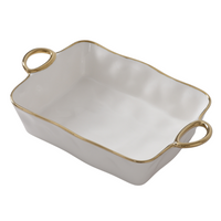 Golden Handle Rectangle Baking Dish