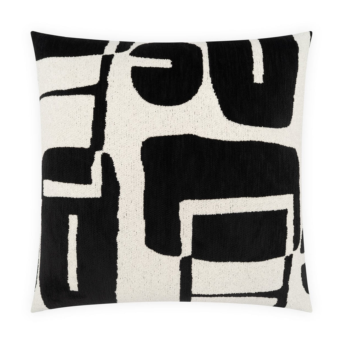 Add a modern, artistic touch to your space with the Bjorn Pillow Onyx 22 x 22 by D.V. KAP / Canaan Company—bold black and white geometric shapes make this pillow a standout accent.