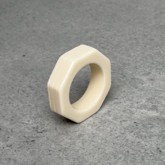 Resin Octagon Napkin Ring Set of 4