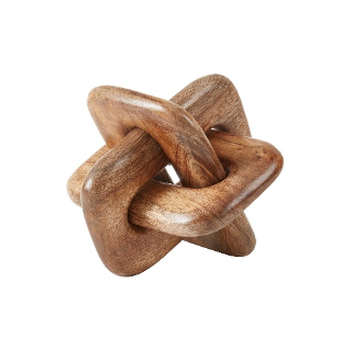 Wood Chain Link Knot