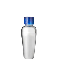 Azure Resin & Stainless Cocktail Shaker - Blue