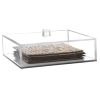 Lucite Matzah Box With Lid