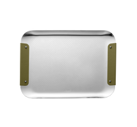 Club Rectangle Tray  - Stainless Steel Imperial  - 13" x 9"