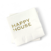Cocktail Napkin Pack - Gold HAPPY HOUSE.
