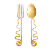 Spirale Gold Serving Set