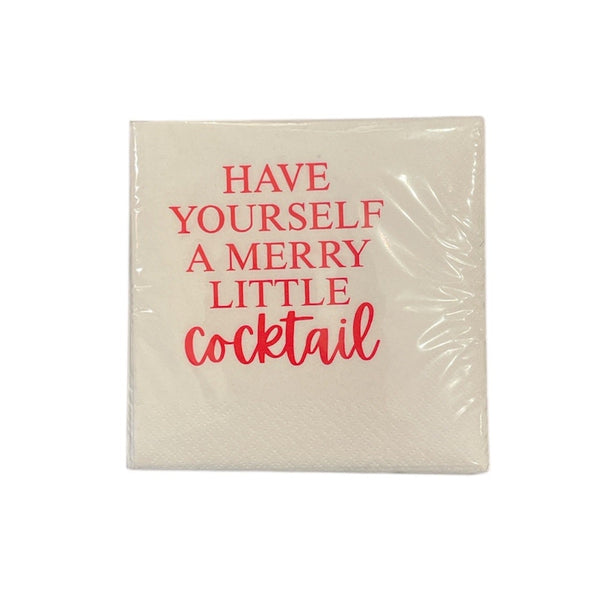 Cocktail Napkin Pack - MERRY LITTLE COCKTAIL