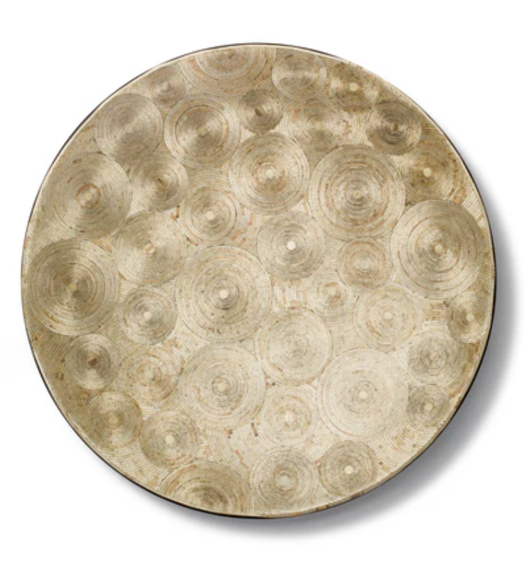 Split Gold Natural Round Centerpiece 18"