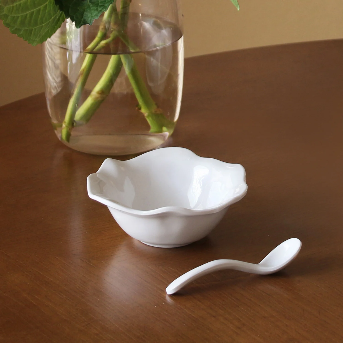 Vida Havana Bowl Mini w/ Spoon - White