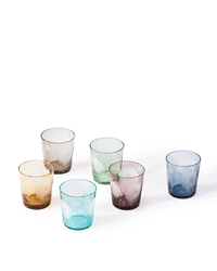 Peony DOF Glass Multi Set of 6