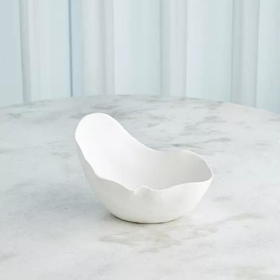 Horn Bowl White - Small.