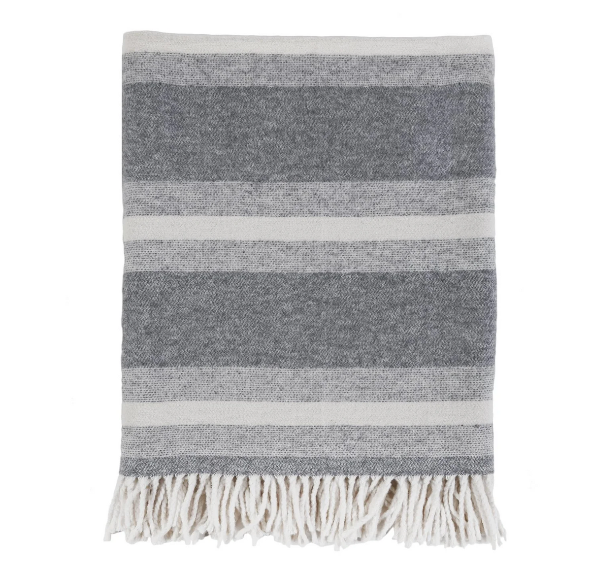 Alpine Grey & Ivory Throw