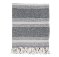 Alpine Grey & Ivory Throw