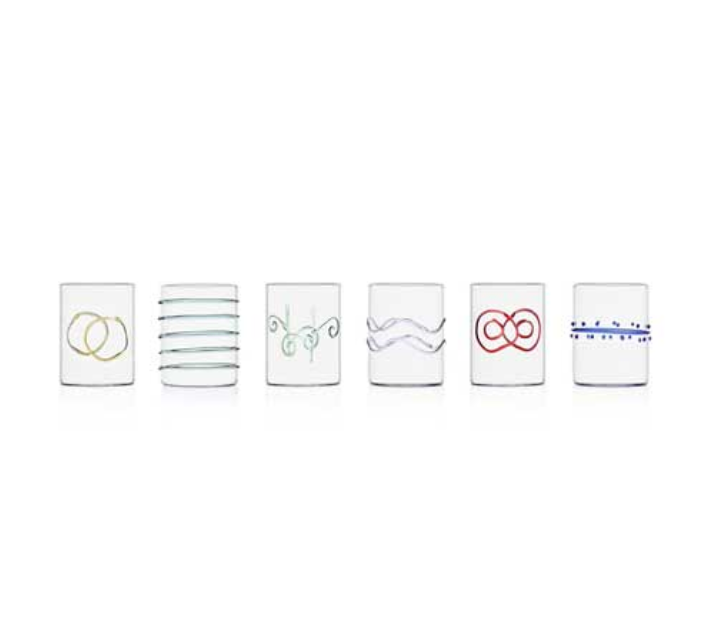 Ichendorf Milano - Deco Arlecchino Water Glass Set of 6