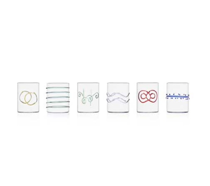 Deco Arlecchino Water Glass Set of 6