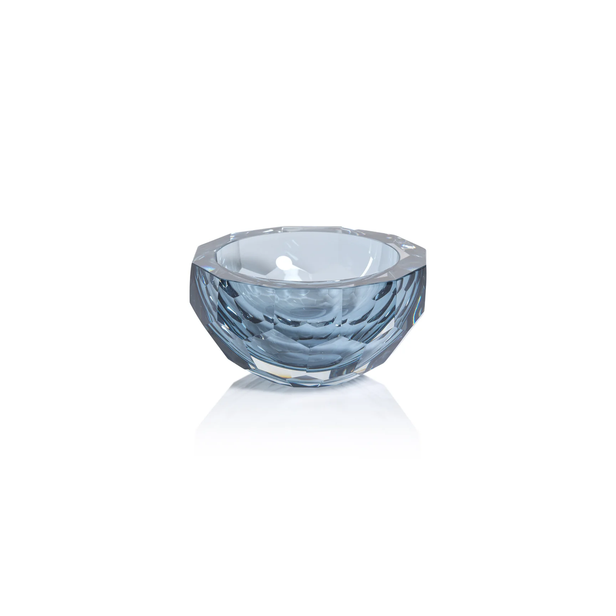Vale Faceted Glass Bowl -