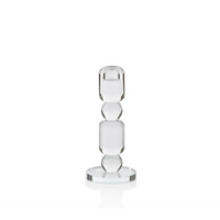 Ice Block Crystal Glass Candle Stick
