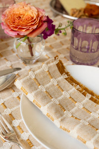 Hopsack Napkin Set of 4 - Honey