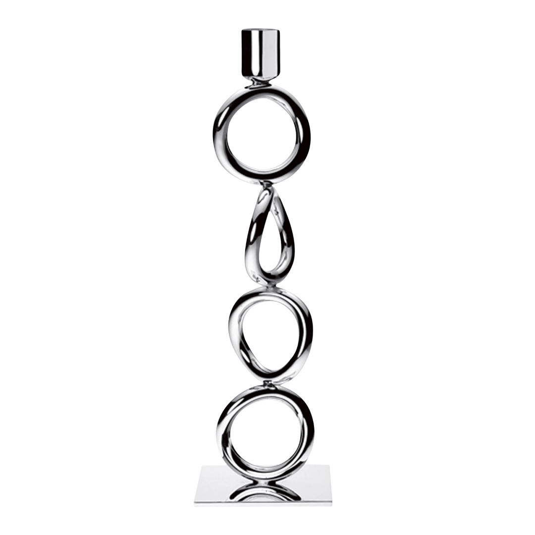 Vertigo Silver Plated Candlestick