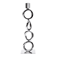 Vertigo Silver Plated Candlestick