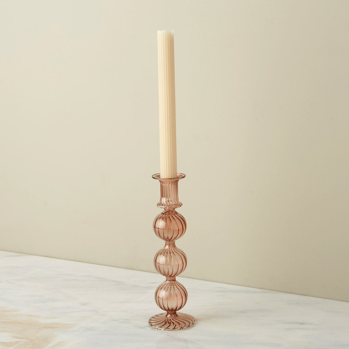 Jewel Tone Candlestick - Amaranth