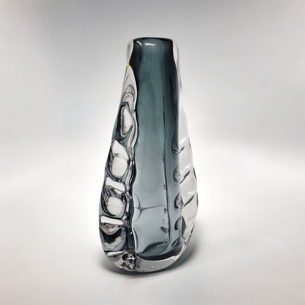 Inset Crystal Vase - Smoke.