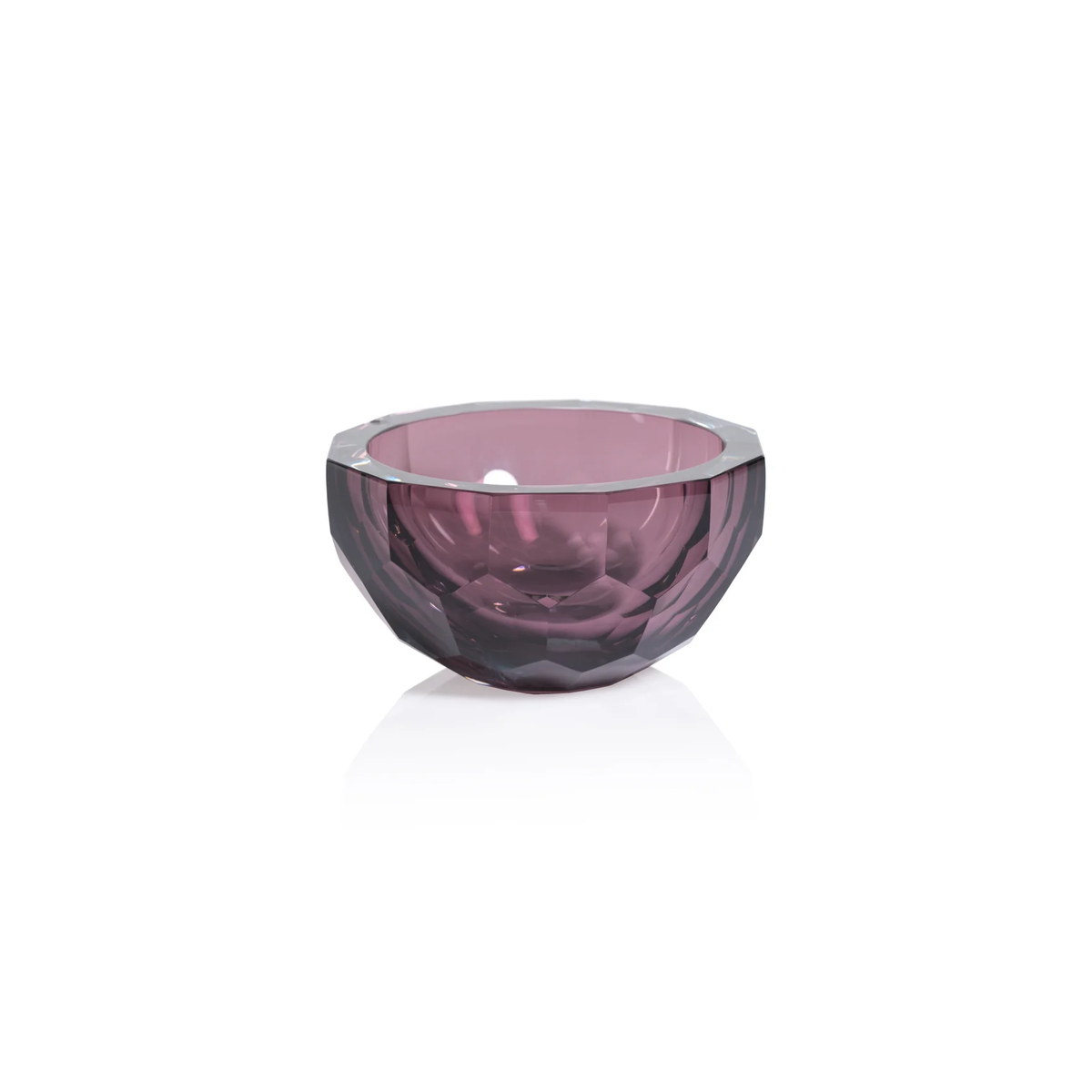 Vale Faceted Glass Bowl -