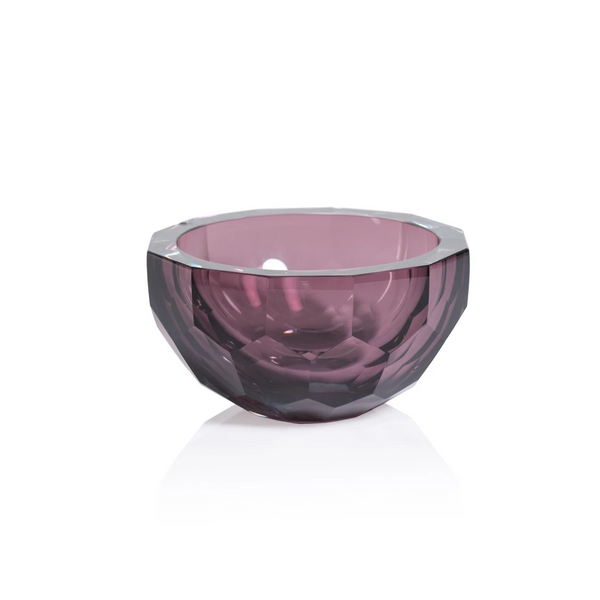 Vale Faceted Glass Bowl -