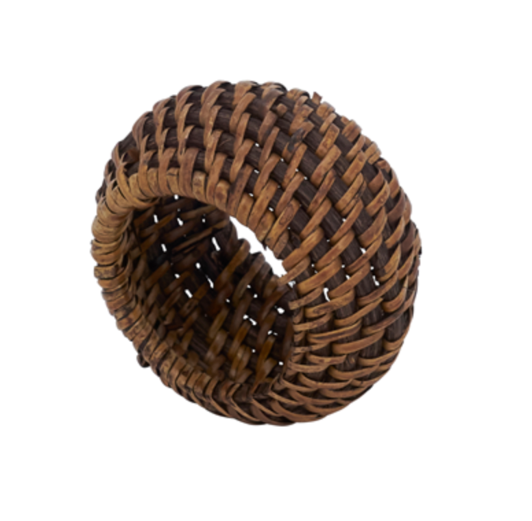 Rattan Napkin Ring s/4 -  LAST SET