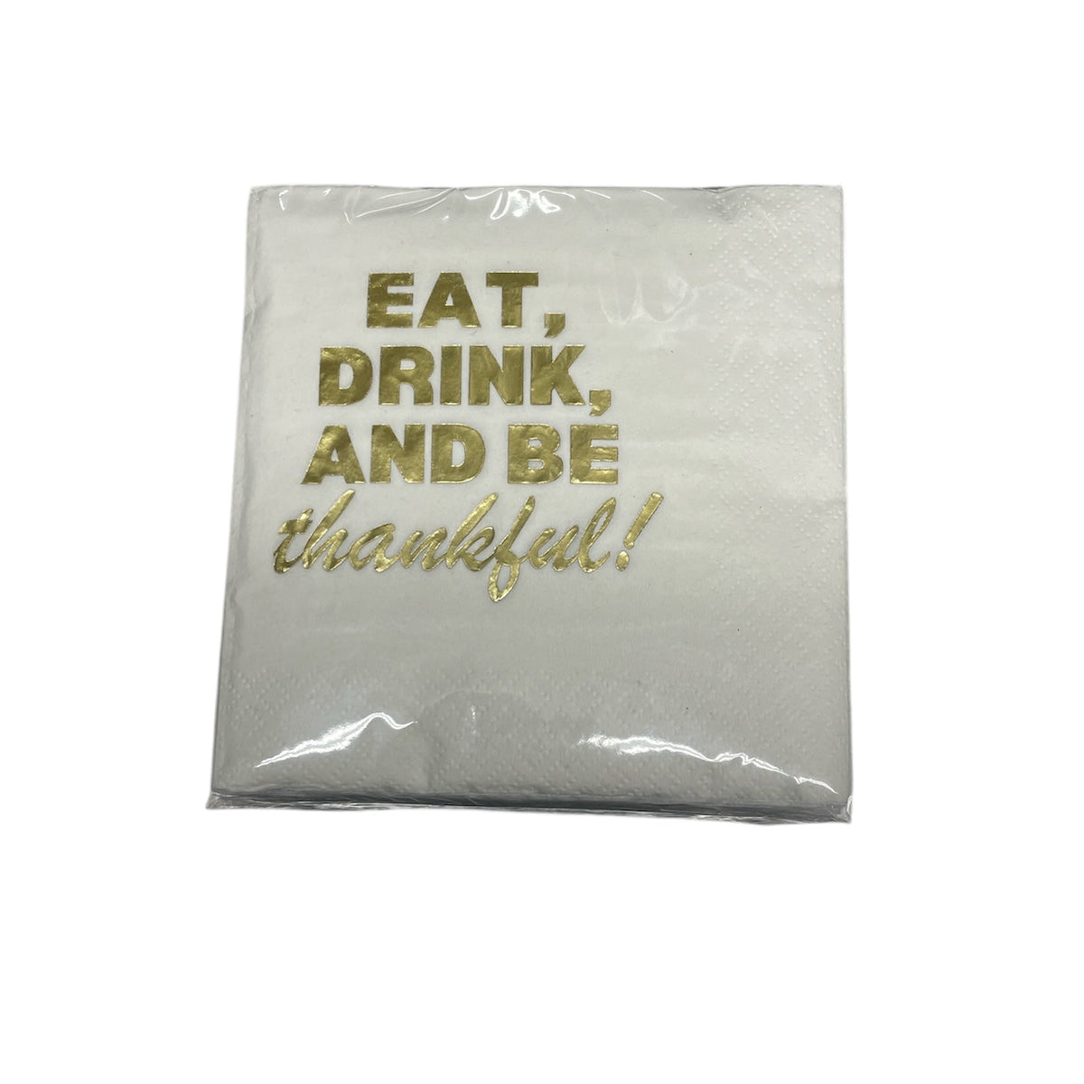 Cocktail Napkin Pack - EAT DRINK & BE THANKFUL