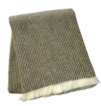 Four Sided Pinstripe Fringe Throw