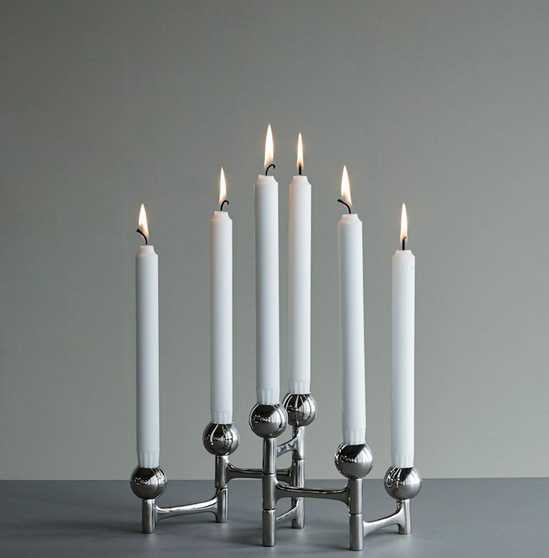 Foldable Round Nickel Candle Holder