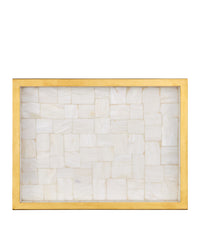Cassandra Mother of Pearl and Gold Tray -