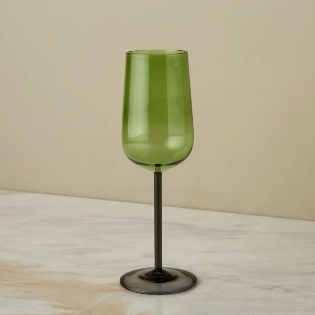 Jewel Tone Wine Glass.