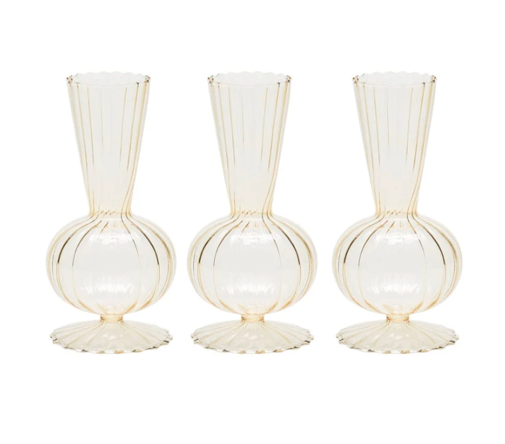 Tess Bud Vase Set of 4 - Champagne