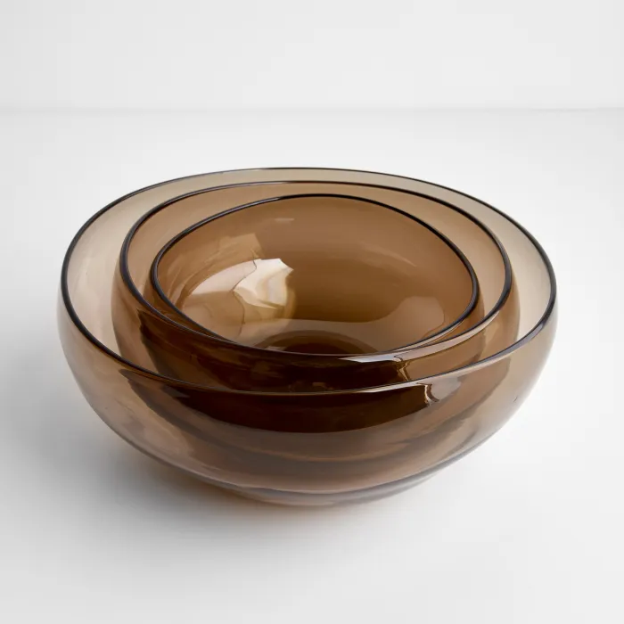 Nesting Glass Bowl Collection Wheat