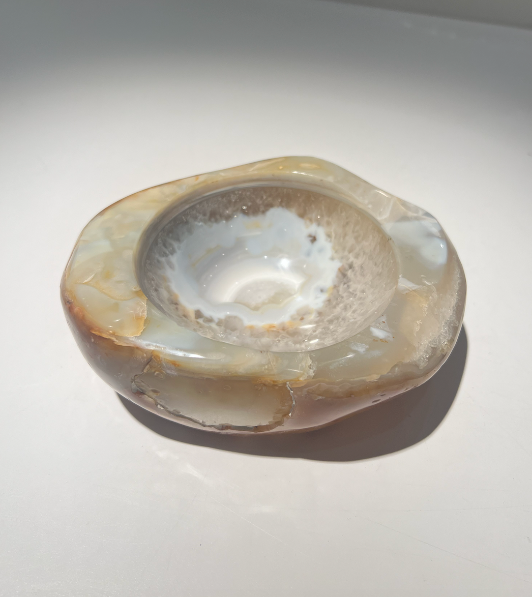 Agate One of A Kind Gold Bowl