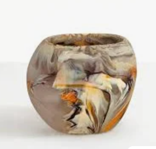Oceania Resin Vase  - Mocha -
